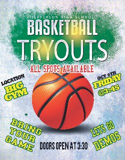 boys\' basketball tryouts english